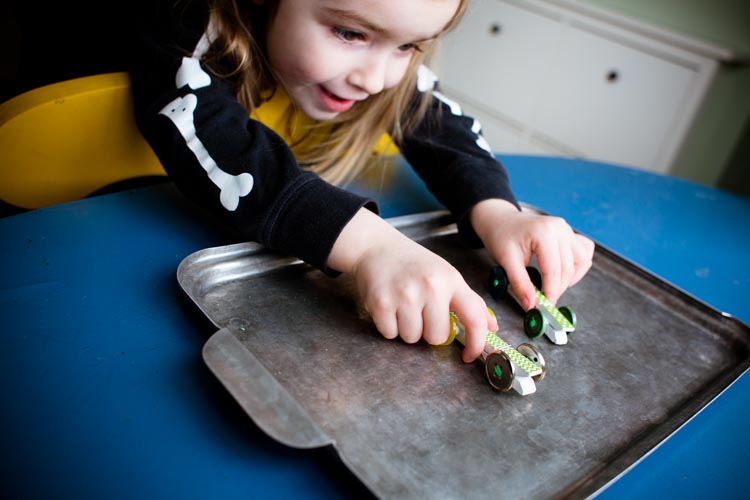 clothespin race cars 5 | www.sparklestories.com| dry gables hands together