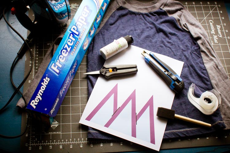 move mountains t-shirt stencil 5 |www.sparklestories.com| by thistle by thimble