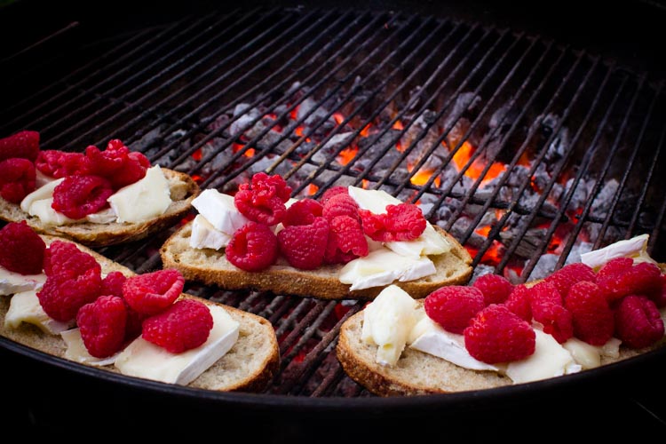 campfire raspberry basil grilled cheese sandwiches 7 | www.sparklestories.com| by thistle by thimble