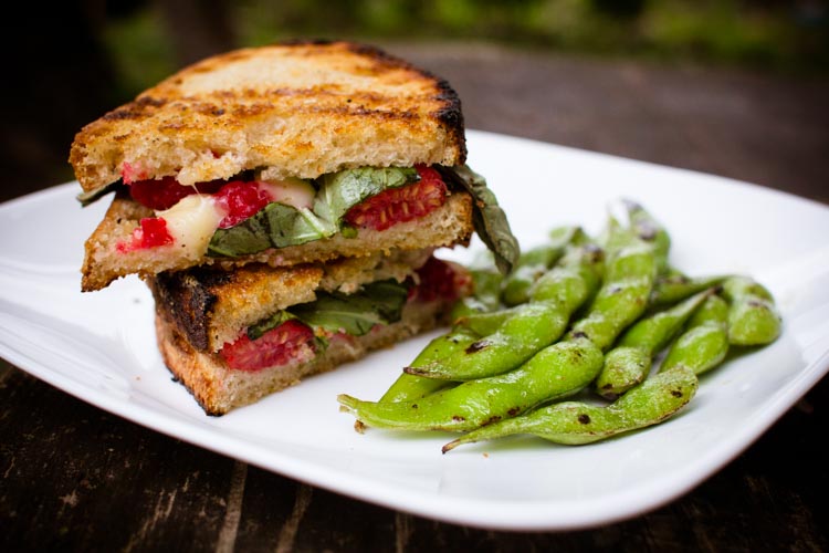 campfire raspberry basil grilled cheese sandwiches 7 | www.sparklestories.com| by thistle by thimble