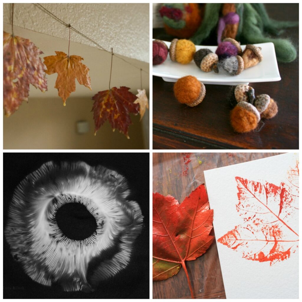 Fall Table. Time Craft Four Crafts for an Autumn Nature Table - Sparkle Stories