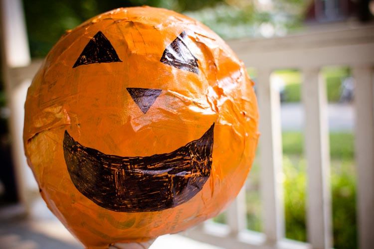 recycled paper mache scarecrow 11 |www.sparklestories.com| martin & sylvia