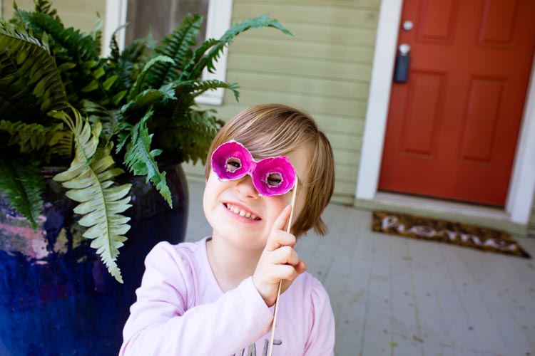 recycled mask of on and off invisibility 15 | www.sparklestories.com| libby &dish