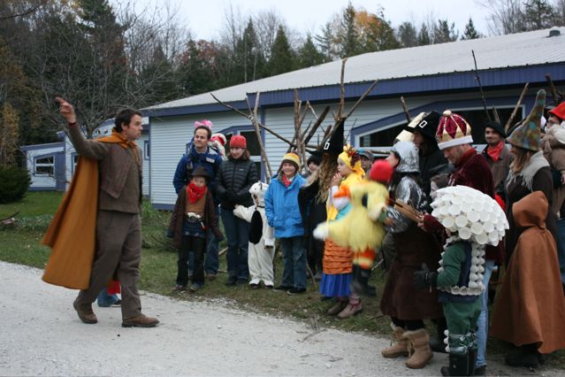 David leading Halloween Event