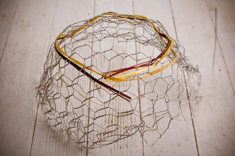 beginning of weaving