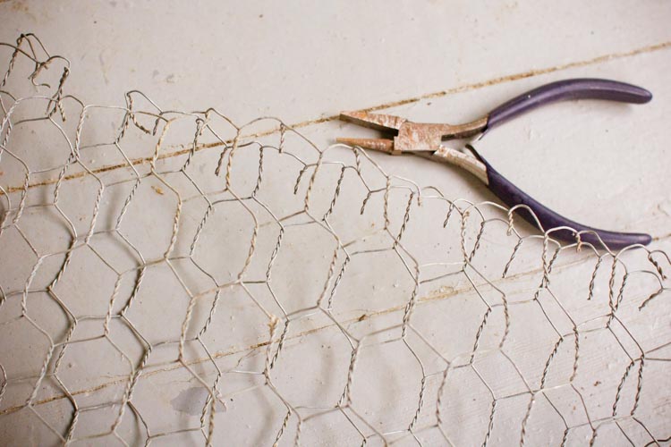 folding sharp ends under with pliers