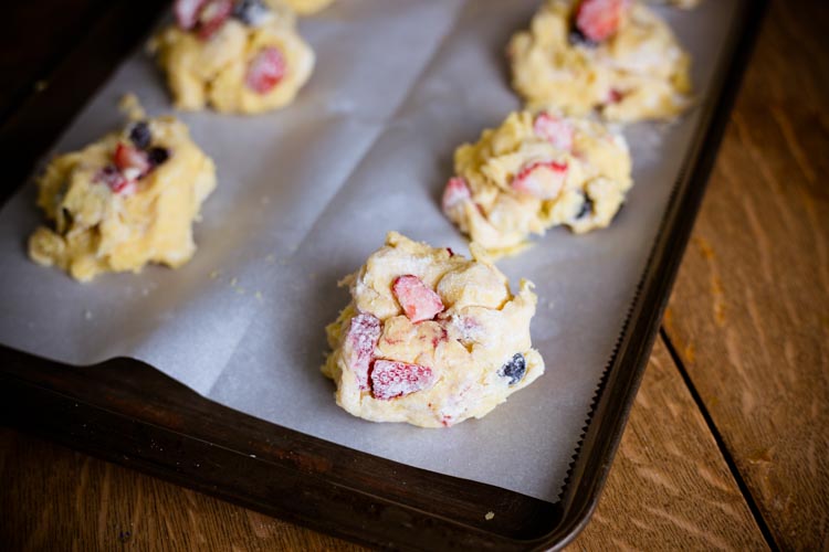 double berry "rock" cakes 3 |www.sparklestories.com| dry gables