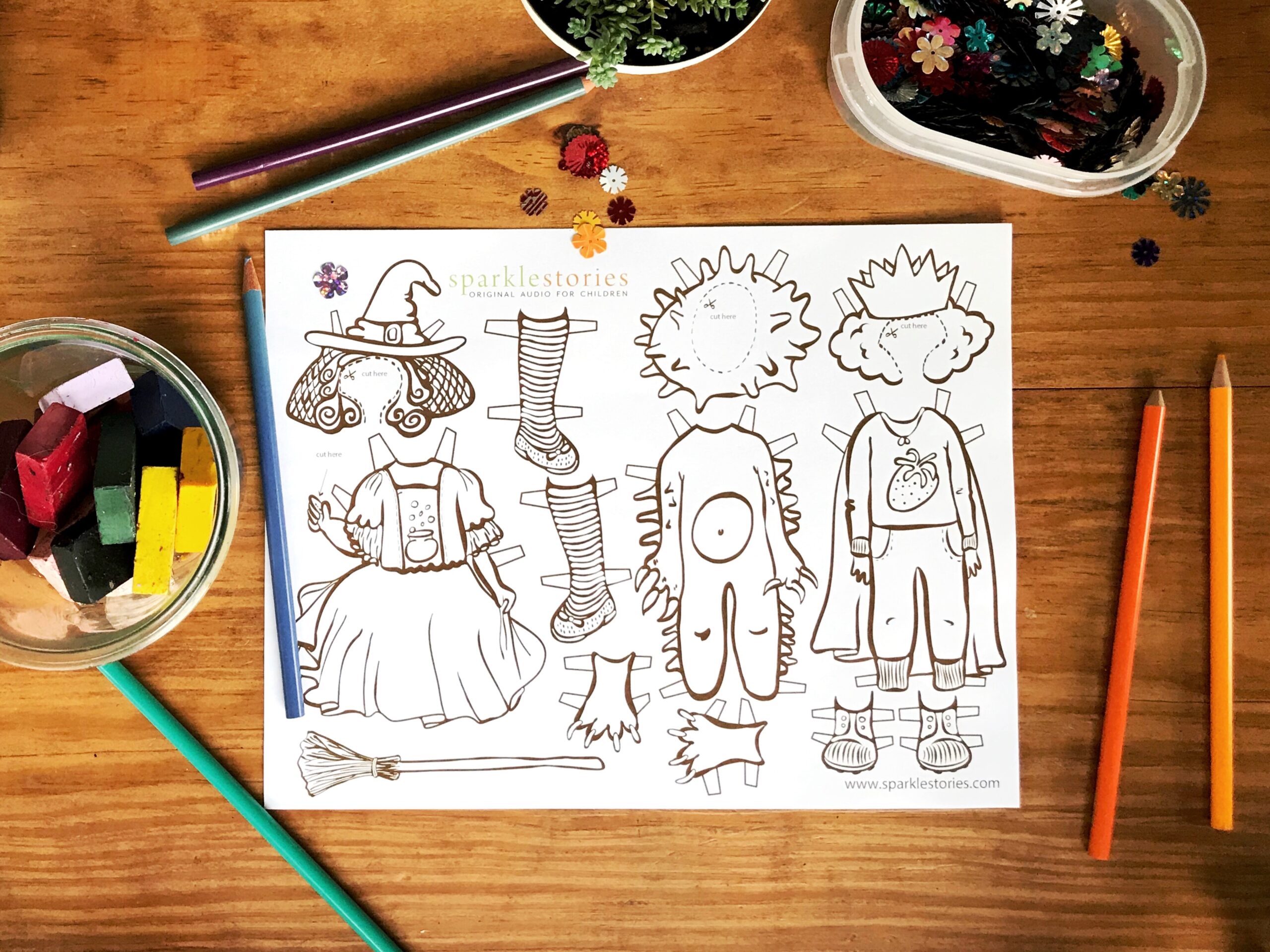 M&S Paper Dolls Halloween Costumes 2