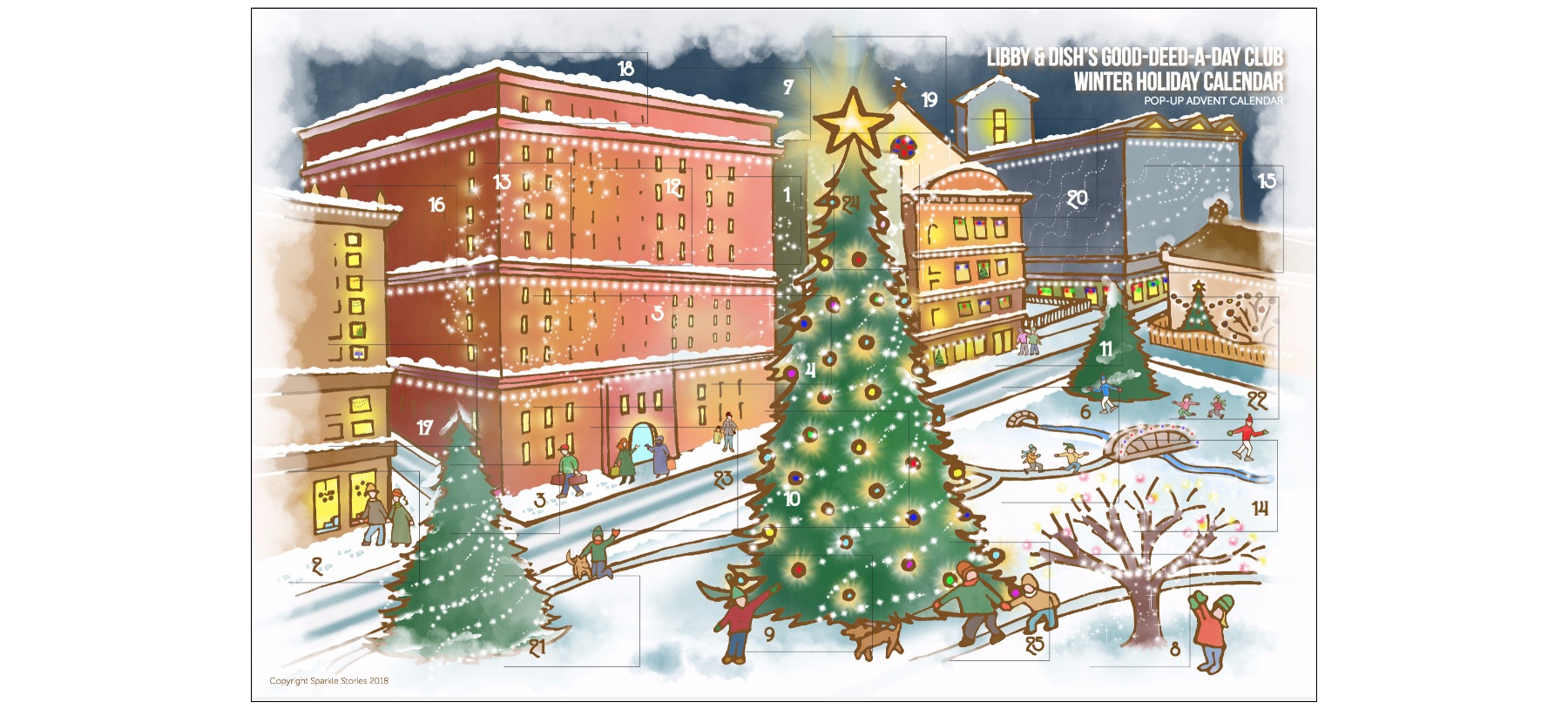 Libby & Dish Printable Advent Calendar 2018 Front Banner for blog