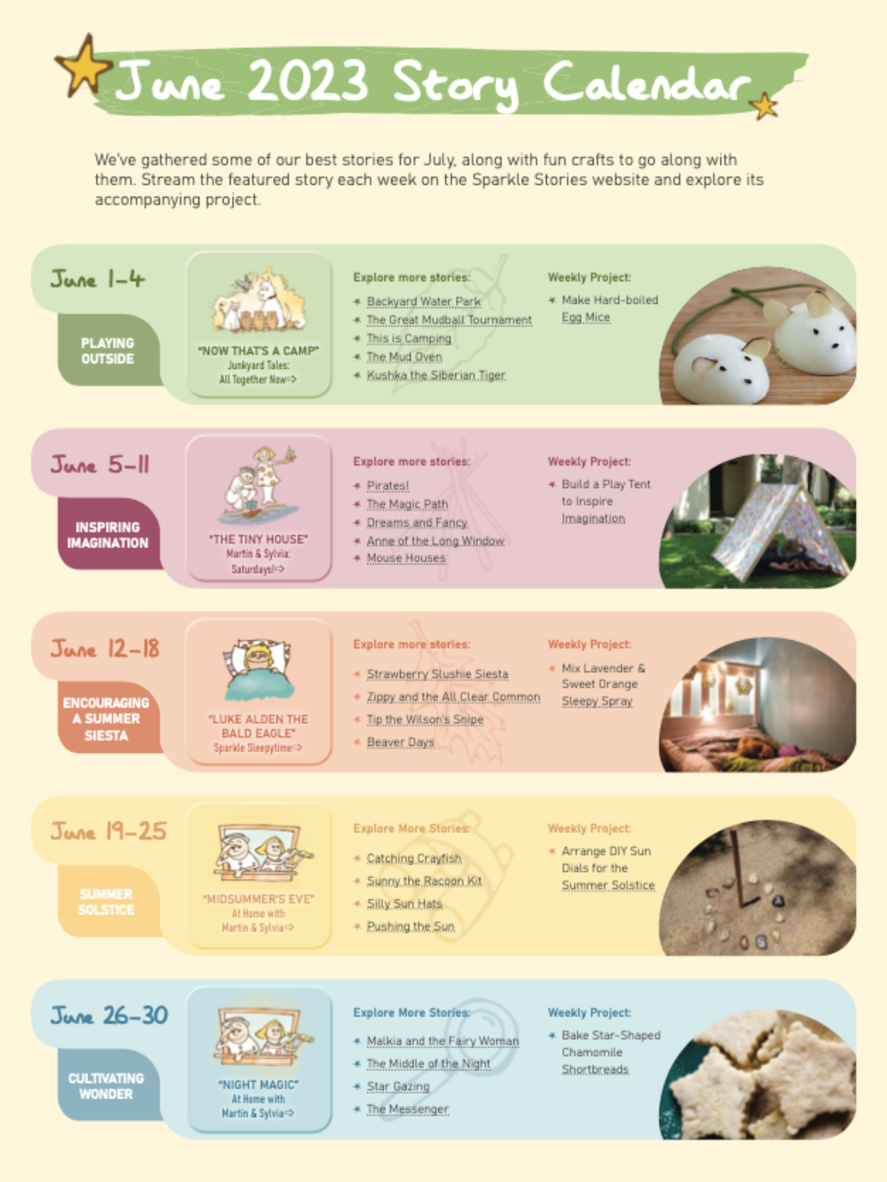 June 2023 Story Calendar