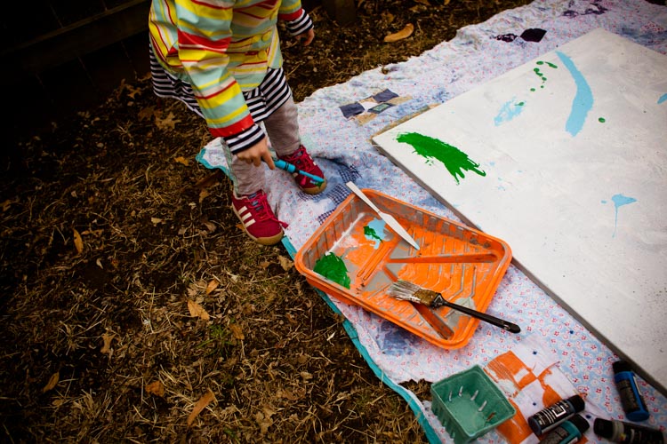 collaborative splatter paint 18 |www.sparklestories.com| dry gables; good neighbors
