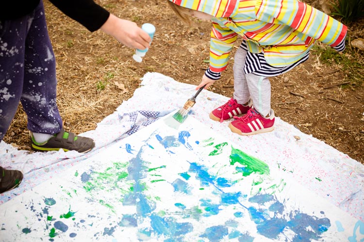 collaborative splatter paint 6 |www.sparklestories.com| dry gables; good neighbors