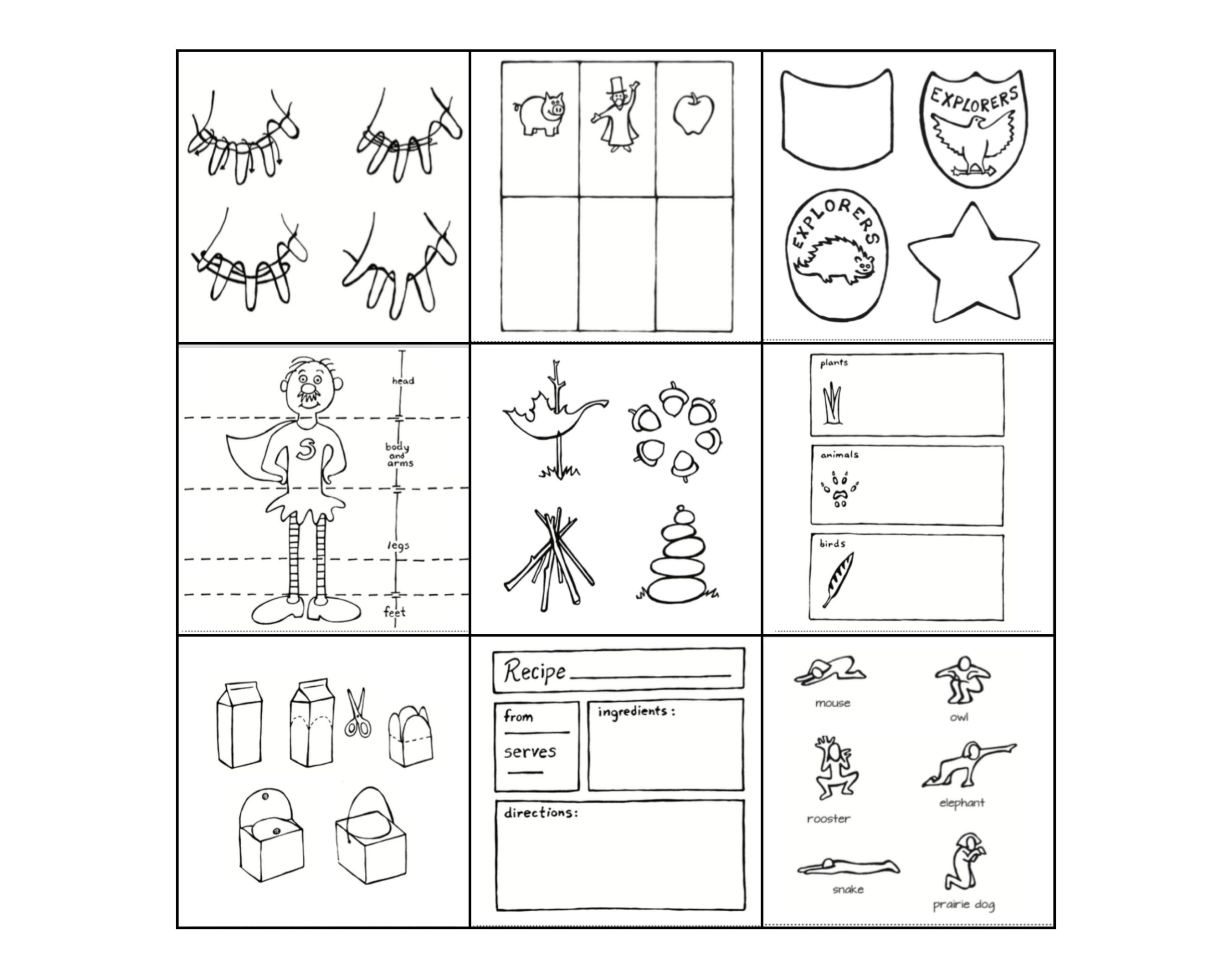 Saturdays! Collage with border