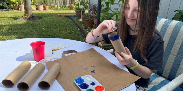 TP Roll Super Hero Cuffs - Painting 1