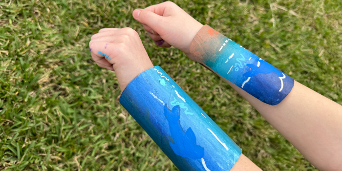 TP Roll Super Hero Cuffs - Wearing 4