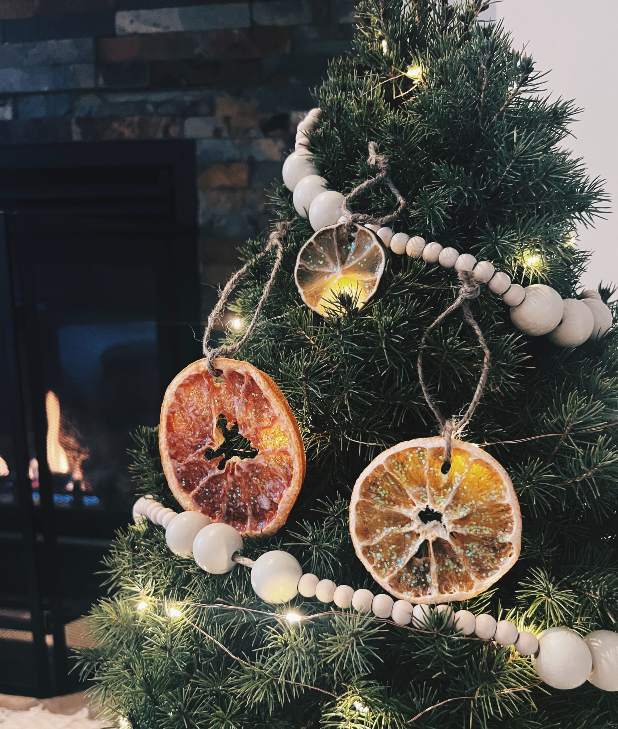 Sparkling Fruit Ornaments